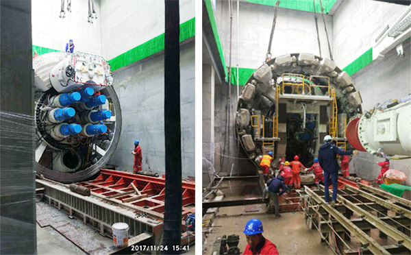 风里雨里，，，成都等你！中铁9001cc金沙以诚为本盾构机走出长沙