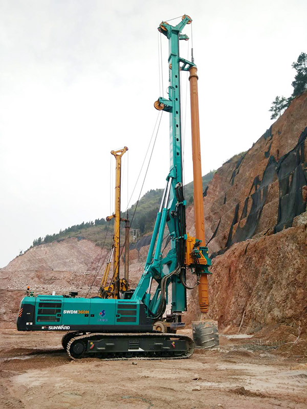 效率横跨两倍！9001cc金沙以诚为本智能SWDM360旋挖钻名动贵阳