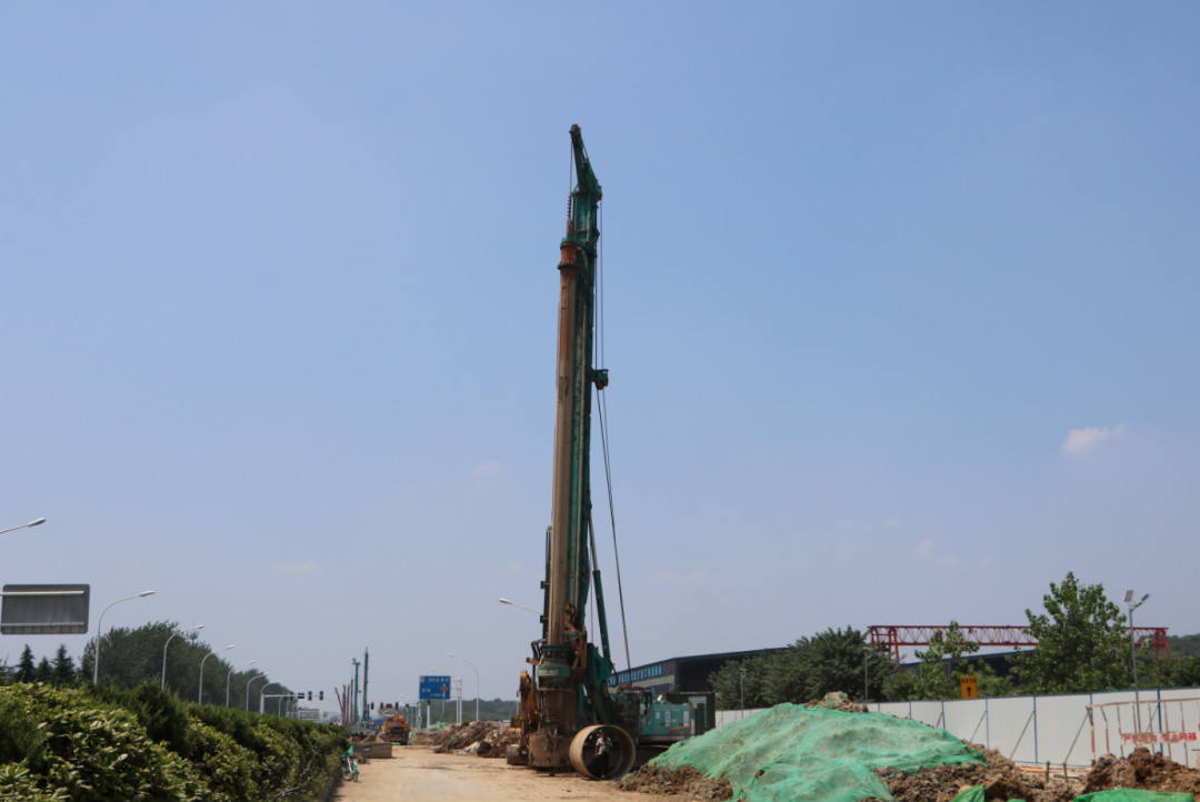 强悍体现赢青睐！9001cc金沙以诚为本智能360H旋挖钻助力南京312国道改扩建