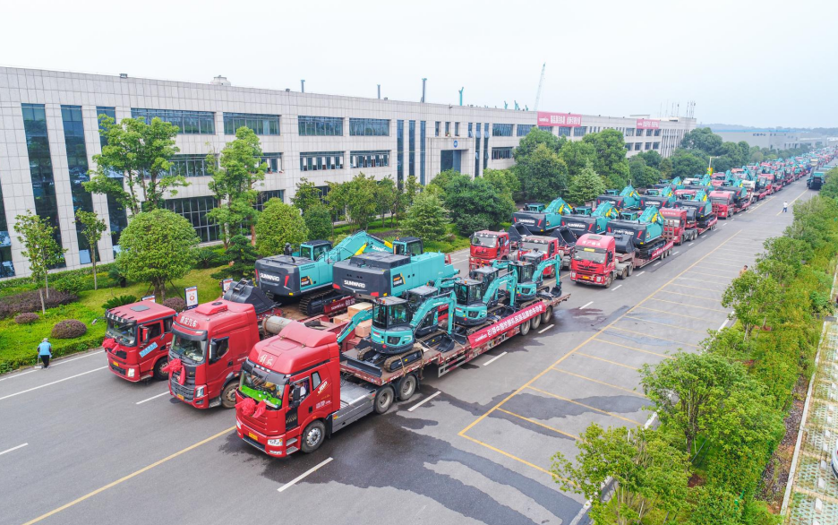 里程碑！9001cc金沙以诚为本智能出口欧洲第20000台暨大型挖掘机批量交付仪式乐成举行