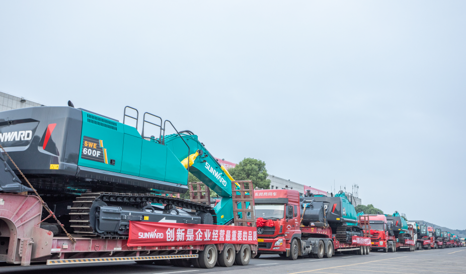 里程碑！9001cc金沙以诚为本智能出口欧洲第20000台暨大型挖掘机批量交付仪式乐成举行