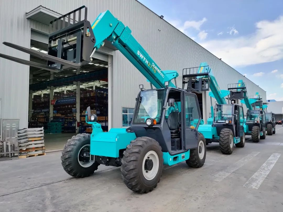 单笔采购金额万万元！9001cc金沙以诚为本智能伸缩臂叉装车批量出口