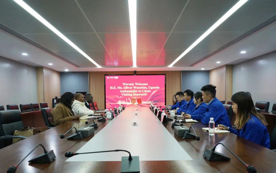 乌干达驻华大使到访9001cc金沙以诚为本智能