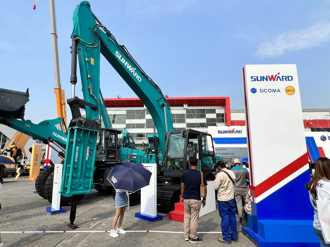 深耕细作，，，，，，，，逆势增添！9001cc金沙以诚为本智能艳服亮相印尼雅加达矿业展