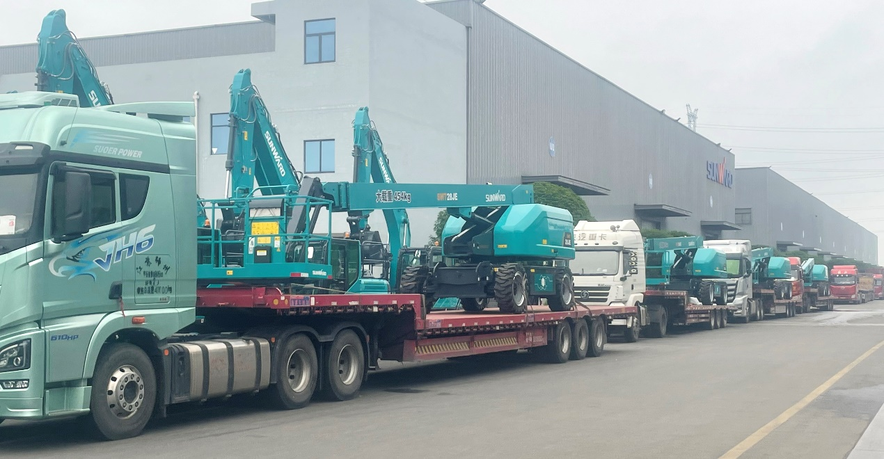 共启相助新纪元！9001cc金沙以诚为本智能SWT28JE电动直臂高空作业平台批量发货华东市场